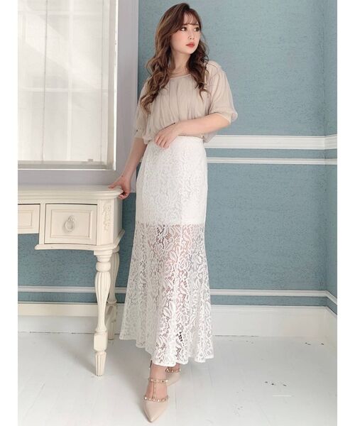 RESEXXY（リゼクシー）の「レースマーメイドスカート（スカート・レディース・ホワイト/ブラック/ブルー・FREE）」の20枚目の写真