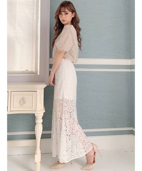 RESEXXY（リゼクシー）の「レースマーメイドスカート（スカート・レディース・ホワイト/ブラック/ブルー・FREE）」の21枚目の写真