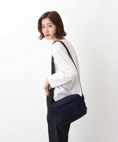 CORDURA(コーデュラ)の「◆コーデュラ(R)・リサイクルヘザー 撥水 キャサリン スクエアショルダーバッグ(ショルダーバッグ・レディース・ダークグレー/ブラック/ダークネイビー・99)」の3枚目の写真