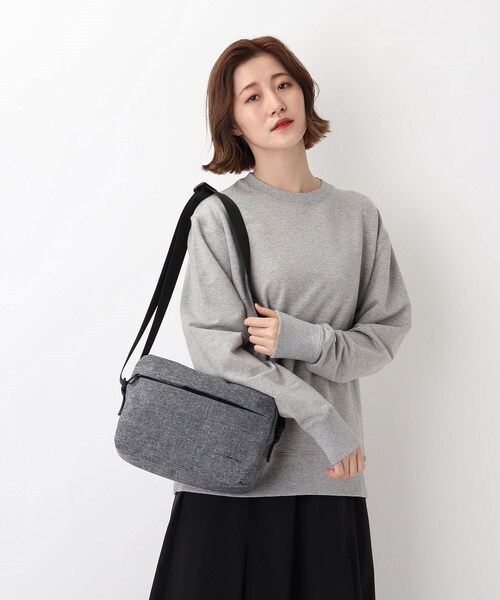 CORDURA(コーデュラ)の「◆コーデュラ(R)・リサイクルヘザー 撥水 キャサリン スクエアショルダーバッグ(ショルダーバッグ・レディース・ダークグレー/ブラック/ダークネイビー・99)」の1枚目の写真