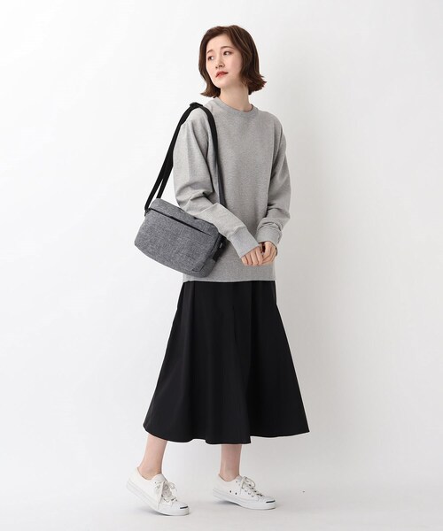 CORDURA(コーデュラ)の「◆コーデュラ(R)・リサイクルヘザー 撥水 キャサリン スクエアショルダーバッグ(ショルダーバッグ・レディース・ダークグレー/ブラック/ダークネイビー・99)」の7枚目の写真