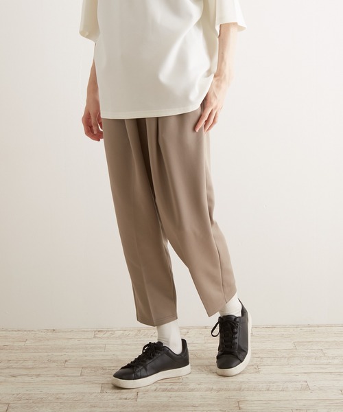 TONE SELECT WEAR(トーンセレクトウェア)の「【TONE BY AS】薄手ポンチテーパードパンツ(BL)(その他パンツ・メンズ・ブラック/ブルーグレー/グレイッシュベージュ・MEDIUM/LARGE)」の6枚目の写真