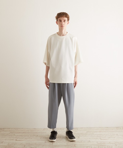 TONE SELECT WEAR(トーンセレクトウェア)の「【TONE BY AS】薄手ポンチテーパードパンツ(BL)(その他パンツ・メンズ・ブラック/ブルーグレー/グレイッシュベージュ・MEDIUM/LARGE)」の13枚目の写真