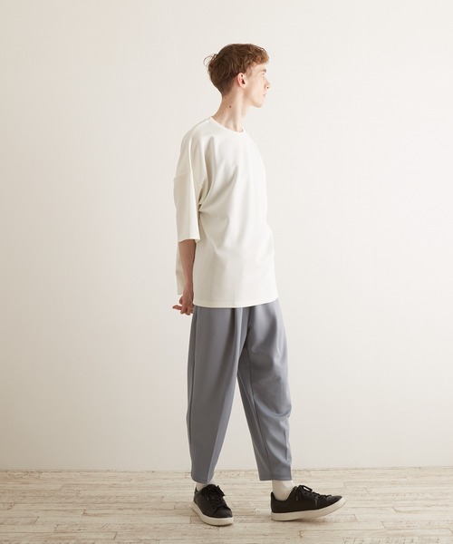 TONE SELECT WEAR(トーンセレクトウェア)の「【TONE BY AS】薄手ポンチテーパードパンツ(BL)(その他パンツ・メンズ・ブラック/ブルーグレー/グレイッシュベージュ・MEDIUM/LARGE)」の21枚目の写真