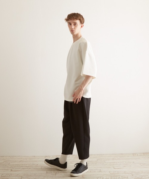 TONE SELECT WEAR(トーンセレクトウェア)の「【TONE BY AS】薄手ポンチテーパードパンツ(BL)(その他パンツ・メンズ・ブラック/ブルーグレー/グレイッシュベージュ・MEDIUM/LARGE)」の7枚目の写真