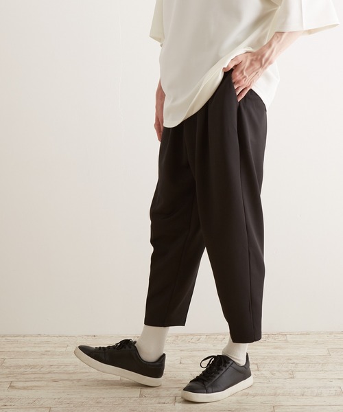 TONE SELECT WEAR(トーンセレクトウェア)の「【TONE BY AS】薄手ポンチテーパードパンツ(BL)(その他パンツ・メンズ・ブラック/ブルーグレー/グレイッシュベージュ・MEDIUM/LARGE)」の10枚目の写真