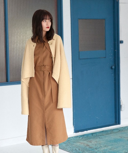 Keeepy(キーピー)の「【Keeepy】wide sleeve cropped cardigan(カーディガン/ボレロ・レディース・エンジ/アイボリー・FREE)」の22枚目の写真