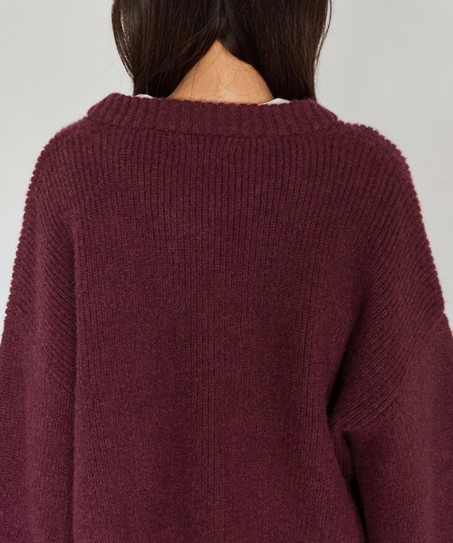 Keeepy(キーピー)の「【Keeepy】wide sleeve cropped cardigan(カーディガン/ボレロ・レディース・エンジ/アイボリー・FREE)」の16枚目の写真