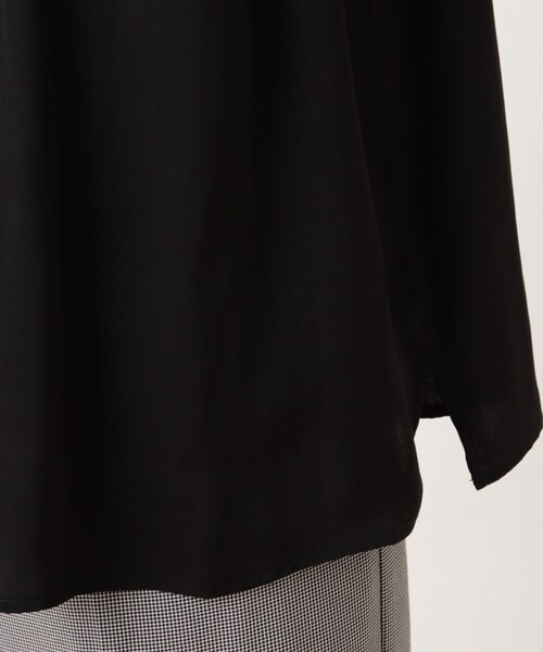 DRESKIP（ドレスキップ）の「◆サテンシャーリングブラウス（シャツ/ブラウス・レディース・オフホワイト/ホワイト系3/ライトパープル/ブラック/グレー系その他・03/04/02）」の11枚目の写真