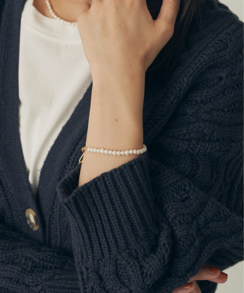 Auntie Rosa Holiday(アンティローザホリデー)の「淡水パールブレスレット(ブレスレット・レディース・ゴールド・FREE)」の5枚目の写真