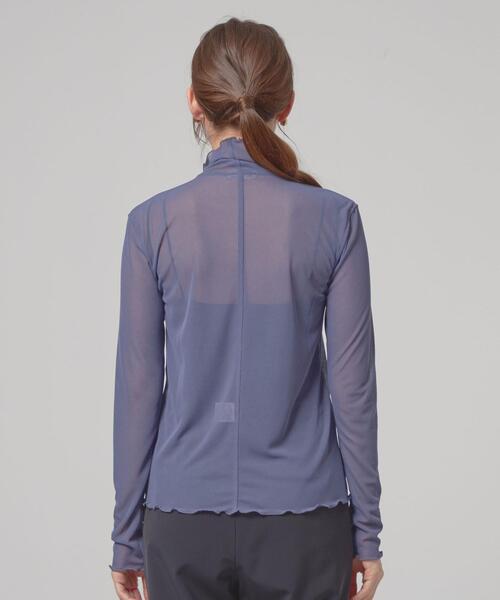 THE STATION STORE(ザ ステーション ストア)の「<TRANNA>シアーメロー タートルネック カットソー(Tシャツ/カットソー・レディース・ブラック/パープル・FREE)」の18枚目の写真
