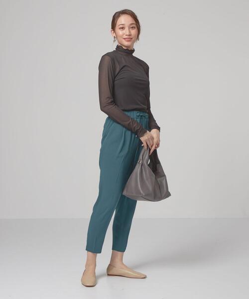 THE STATION STORE(ザ ステーション ストア)の「<TRANNA>シアーメロー タートルネック カットソー(Tシャツ/カットソー・レディース・ブラック/パープル・FREE)」の3枚目の写真