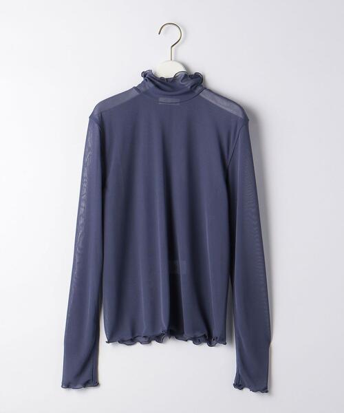THE STATION STORE(ザ ステーション ストア)の「<TRANNA>シアーメロー タートルネック カットソー(Tシャツ/カットソー・レディース・ブラック/パープル・FREE)」の14枚目の写真