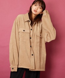 コーデュロイオーバーサイズCPOシャツ