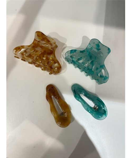 SLY（スライ）の「Sly Skin DEFOMATION/CLIP クリップ（バレッタ/ヘアクリップ・レディース・ベージュ系その他/グリーン系その他2・FREE）」の14枚目の写真