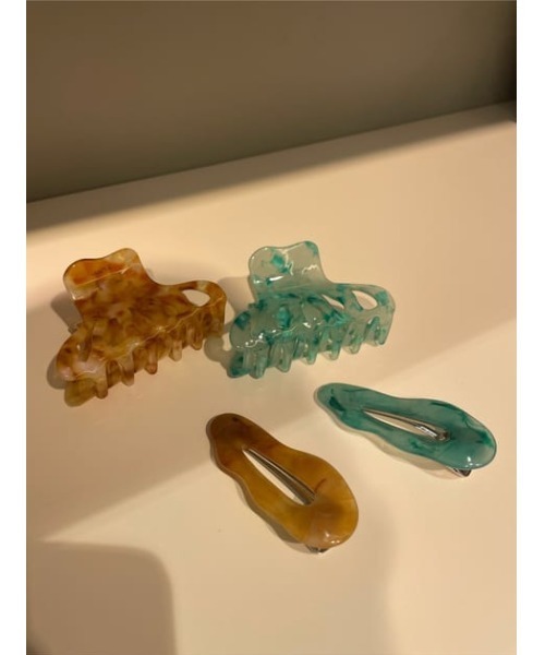 SLY（スライ）の「Sly Skin DEFOMATION/CLIP クリップ（バレッタ/ヘアクリップ・レディース・ベージュ系その他/グリーン系その他2・FREE）」の15枚目の写真