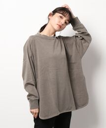 Samansa Mos2 | ピグメント加工ゆるカットソー(Tシャツ/カットソー)