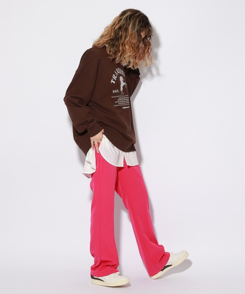 PBLIM（ページボーイリム）の「【PAGEBOYLIM】ホースシシュウスウェット（スウェット・レディース・ブラウン/ボルドー・MEDIUM/LARGE）」の6枚目の写真