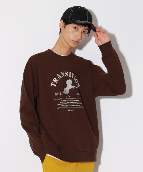 PBLIM（ページボーイリム）の「【PAGEBOYLIM】ホースシシュウスウェット（スウェット・レディース・ブラウン/ボルドー・MEDIUM/LARGE）」の12枚目の写真