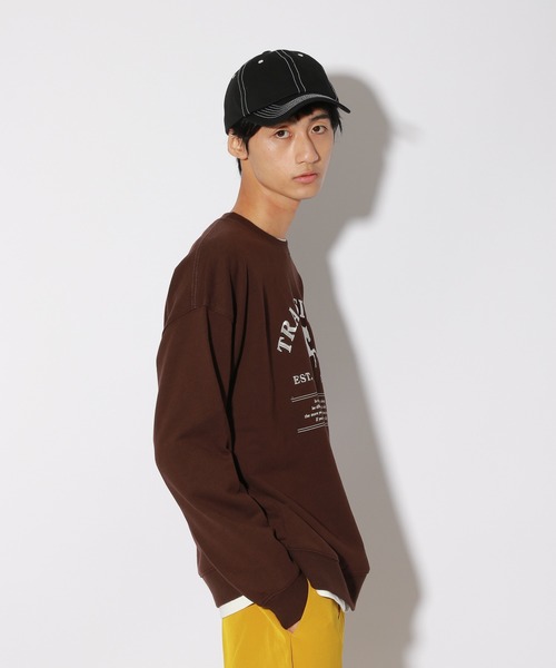 PBLIM（ページボーイリム）の「【PAGEBOYLIM】ホースシシュウスウェット（スウェット・レディース・ブラウン/ボルドー・MEDIUM/LARGE）」の14枚目の写真