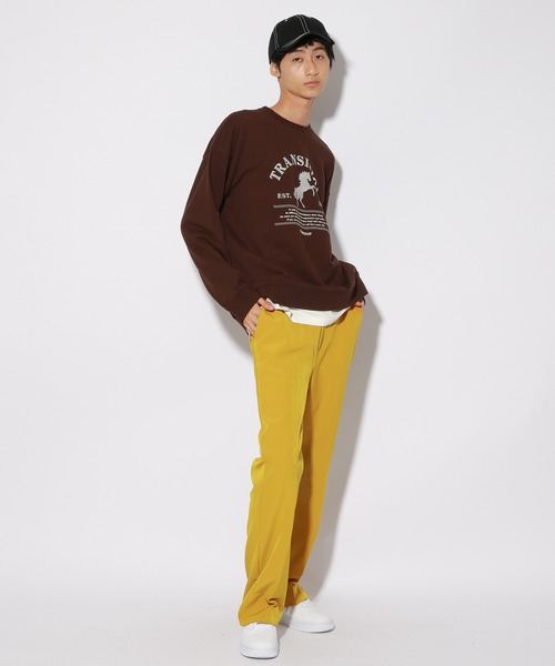 PBLIM（ページボーイリム）の「【PAGEBOYLIM】ホースシシュウスウェット（スウェット・レディース・ブラウン/ボルドー・MEDIUM/LARGE）」の15枚目の写真