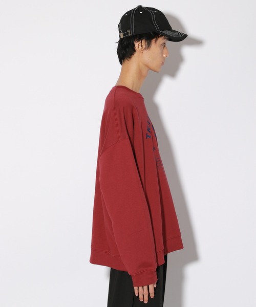 PBLIM（ページボーイリム）の「【PAGEBOYLIM】ホースシシュウスウェット（スウェット・レディース・ブラウン/ボルドー・MEDIUM/LARGE）」の21枚目の写真