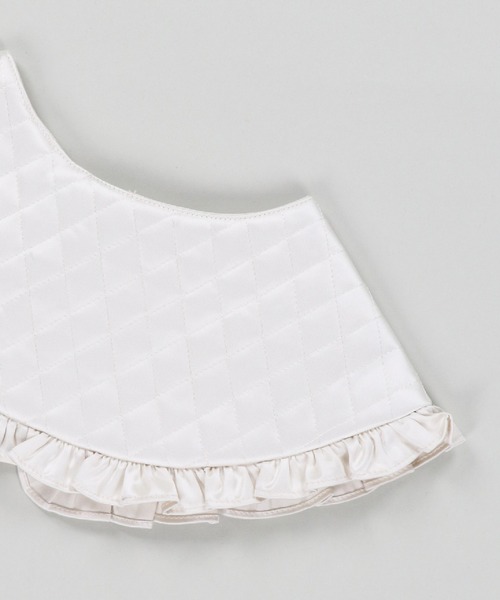 SPINNS（スピンズ）の「キルティングデザイン付け襟（付け襟・レディース・ホワイト/ブラック・ONESIZE）」の5枚目の写真