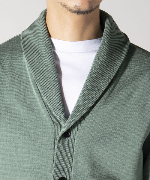 NOLLEY'S goodman（ノーリーズグッドマン）の「ミラノリブ ショールカーディガン (※上品な大人カジュアルにおすすめ)（カーディガン/ボレロ・メンズ・ネイビー/ライトインディゴブルー/ブルー系その他/グリーン系その他/ベージュ・SMALL/X-LARGE/LARGE/MEDIUM）」の19枚目の写真