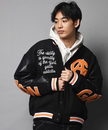 GA MELTON VARSITY JACKET/メルトン スタジャン