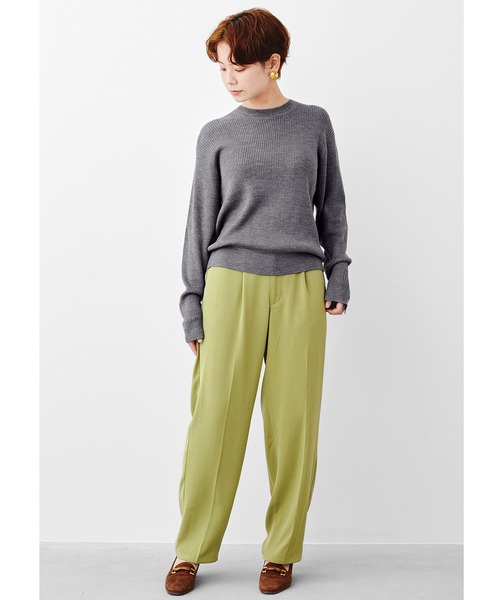 MEDE19F（メデジュウキュウ）の「ＭＥＤＥ１９Ｆ　高山都さんコラボ　マイベーシックニットプルオーバー（ニット/セーター・レディース・グレー/レッド・MEDIUM/X-LARGE/LARGE/XX-LARGE）」の3枚目の写真