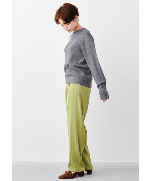 MEDE19F（メデジュウキュウ）の「ＭＥＤＥ１９Ｆ　高山都さんコラボ　マイベーシックニットプルオーバー（ニット/セーター・レディース・グレー/レッド・MEDIUM/X-LARGE/LARGE/XX-LARGE）」の4枚目の写真