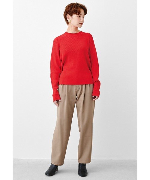 MEDE19F（メデジュウキュウ）の「ＭＥＤＥ１９Ｆ　高山都さんコラボ　マイベーシックニットプルオーバー（ニット/セーター・レディース・グレー/レッド・MEDIUM/X-LARGE/LARGE/XX-LARGE）」の8枚目の写真