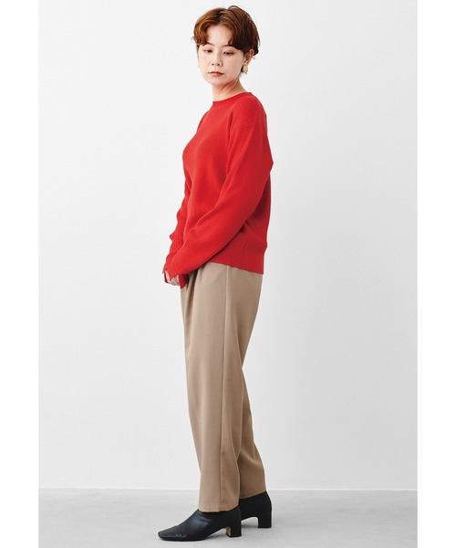 MEDE19F（メデジュウキュウ）の「ＭＥＤＥ１９Ｆ　高山都さんコラボ　マイベーシックニットプルオーバー（ニット/セーター・レディース・グレー/レッド・MEDIUM/X-LARGE/LARGE/XX-LARGE）」の9枚目の写真