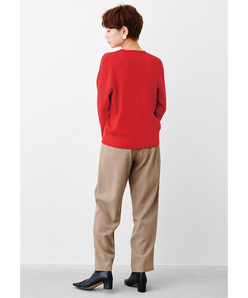 MEDE19F（メデジュウキュウ）の「ＭＥＤＥ１９Ｆ　高山都さんコラボ　マイベーシックニットプルオーバー（ニット/セーター・レディース・グレー/レッド・MEDIUM/X-LARGE/LARGE/XX-LARGE）」の10枚目の写真