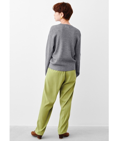 MEDE19F（メデジュウキュウ）の「ＭＥＤＥ１９Ｆ　高山都さんコラボ　マイベーシックニットプルオーバー（ニット/セーター・レディース・グレー/レッド・MEDIUM/X-LARGE/LARGE/XX-LARGE）」の5枚目の写真