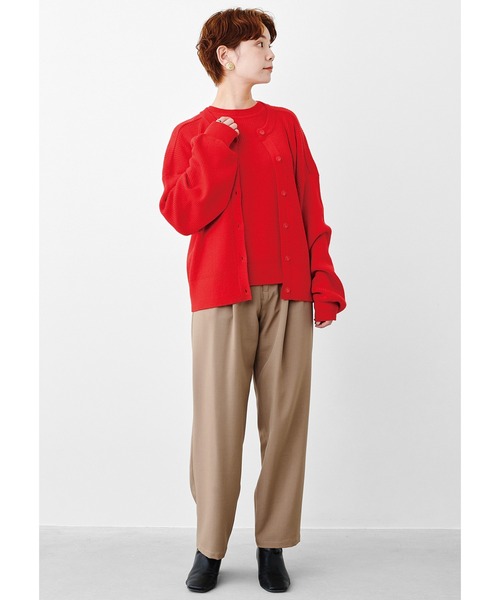 MEDE19F（メデジュウキュウ）の「ＭＥＤＥ１９Ｆ　高山都さんコラボ　マイベーシックニットプルオーバー（ニット/セーター・レディース・グレー/レッド・MEDIUM/X-LARGE/LARGE/XX-LARGE）」の16枚目の写真