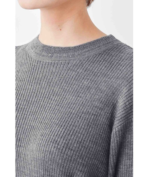 MEDE19F（メデジュウキュウ）の「ＭＥＤＥ１９Ｆ　高山都さんコラボ　マイベーシックニットプルオーバー（ニット/セーター・レディース・グレー/レッド・MEDIUM/X-LARGE/LARGE/XX-LARGE）」の18枚目の写真