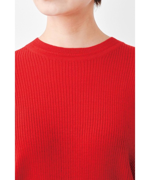 MEDE19F（メデジュウキュウ）の「ＭＥＤＥ１９Ｆ　高山都さんコラボ　マイベーシックニットプルオーバー（ニット/セーター・レディース・グレー/レッド・MEDIUM/X-LARGE/LARGE/XX-LARGE）」の19枚目の写真