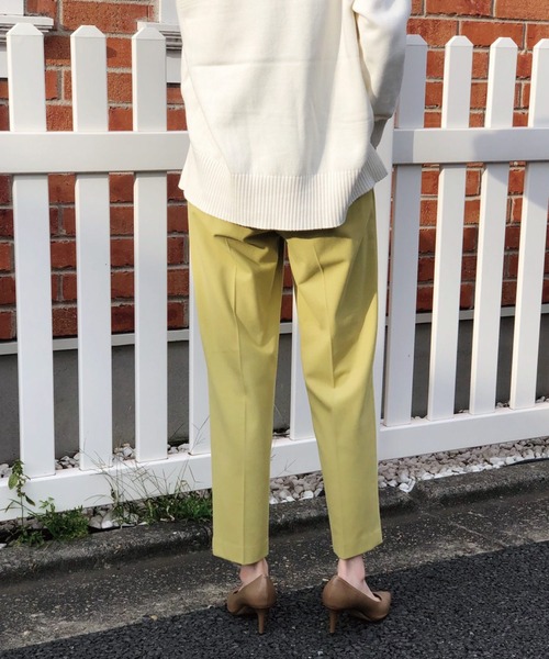 Banner Barrett(バナーバレット)の「カシミヤタッチテーパードパンツ(その他パンツ・レディース・ブラック/ベージュ/モカ/黄緑系・38/36)」の12枚目の写真