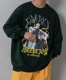 ロックイラスト裏毛スウェット