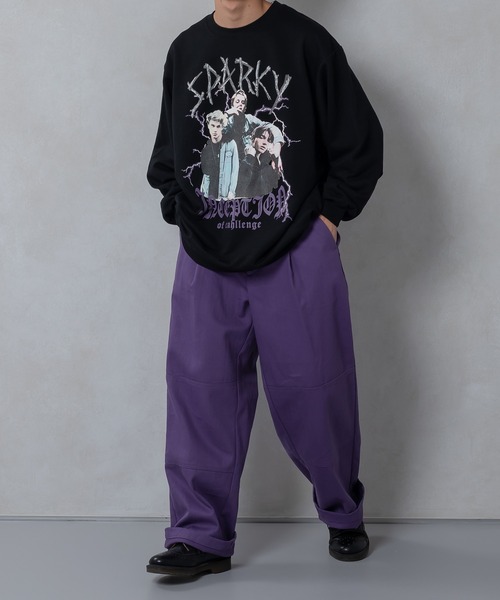 kutir（クティール）の「ロックイラスト裏毛スウェット（スウェット・メンズ・ブラック/ダークグリーン/ライトグレー・MEDIUM/LARGE）」の20枚目の写真