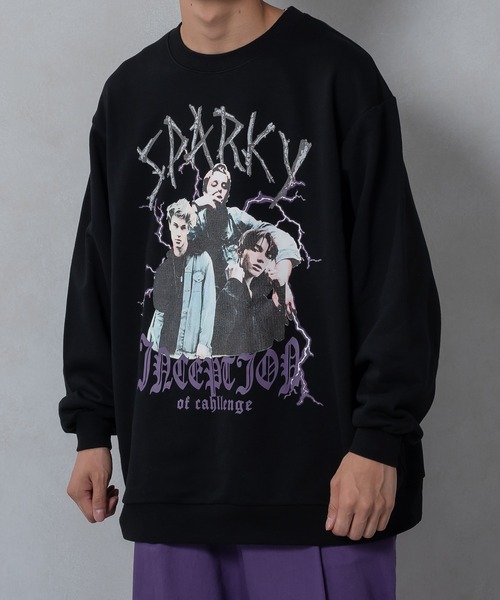 kutir（クティール）の「ロックイラスト裏毛スウェット（スウェット・メンズ・ブラック/ダークグリーン/ライトグレー・MEDIUM/LARGE）」の15枚目の写真