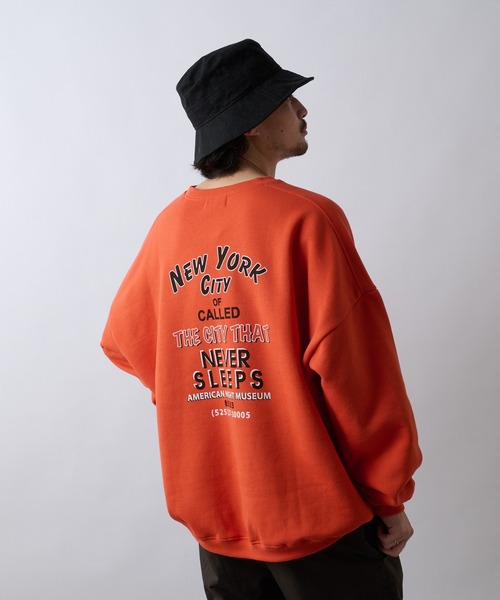 CIAOPANIC TYPY(チャオパニックティピー)の「【ZOZOTOWN限定】ユニセックスビッグシルエットクルーネックバックプリントスウェット/裏起毛(スウェット・メンズ・ライトグレー/ネイビー/オレンジ/アイボリー・M/L)」の8枚目の写真