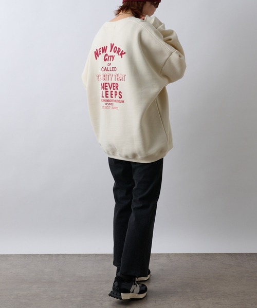 CIAOPANIC TYPY(チャオパニックティピー)の「【ZOZOTOWN限定】ユニセックスビッグシルエットクルーネックバックプリントスウェット/裏起毛(スウェット・メンズ・ライトグレー/ネイビー/オレンジ/アイボリー・M/L)」の17枚目の写真