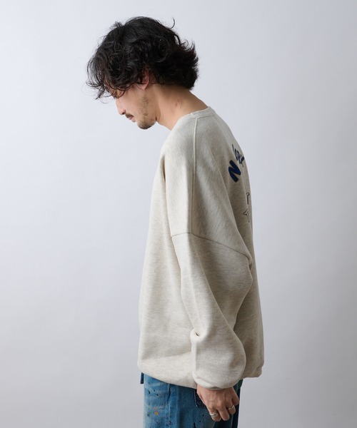 CIAOPANIC TYPY(チャオパニックティピー)の「【ZOZOTOWN限定】ユニセックスビッグシルエットクルーネックバックプリントスウェット/裏起毛(スウェット・メンズ・ライトグレー/ネイビー/オレンジ/アイボリー・M/L)」の19枚目の写真