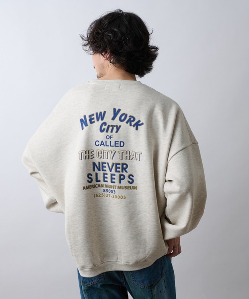 CIAOPANIC TYPY(チャオパニックティピー)の「【ZOZOTOWN限定】ユニセックスビッグシルエットクルーネックバックプリントスウェット/裏起毛(スウェット・メンズ・ライトグレー/ネイビー/オレンジ/アイボリー・M/L)」の20枚目の写真