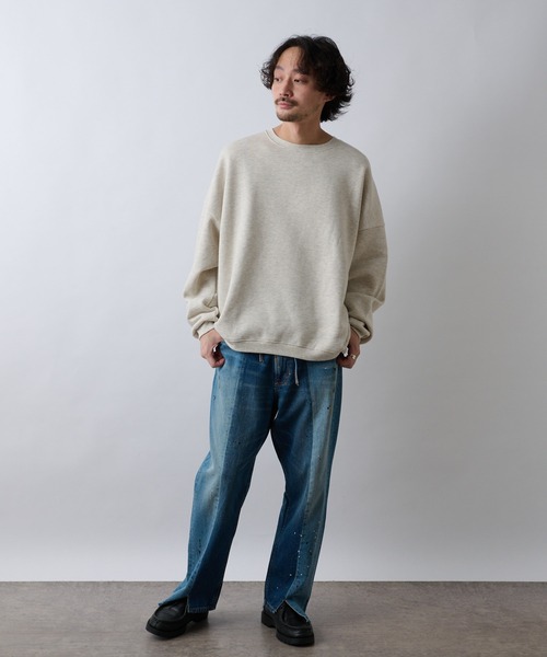 CIAOPANIC TYPY(チャオパニックティピー)の「【ZOZOTOWN限定】ユニセックスビッグシルエットクルーネックバックプリントスウェット/裏起毛(スウェット・メンズ・ライトグレー/ネイビー/オレンジ/アイボリー・M/L)」の21枚目の写真