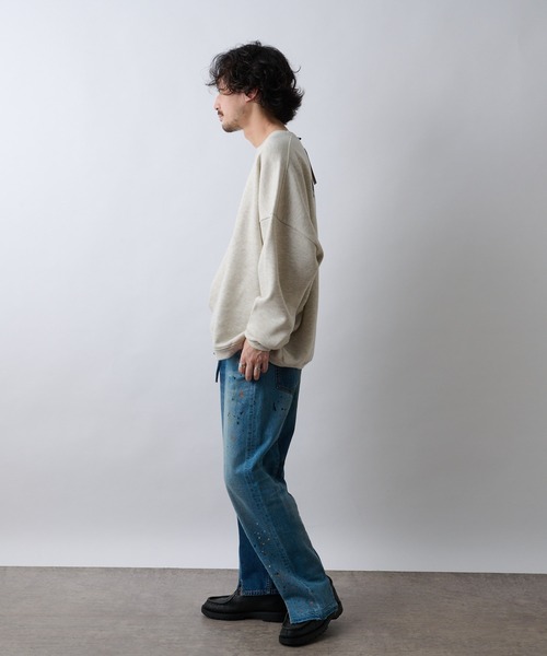 CIAOPANIC TYPY(チャオパニックティピー)の「【ZOZOTOWN限定】ユニセックスビッグシルエットクルーネックバックプリントスウェット/裏起毛(スウェット・メンズ・ライトグレー/ネイビー/オレンジ/アイボリー・M/L)」の22枚目の写真