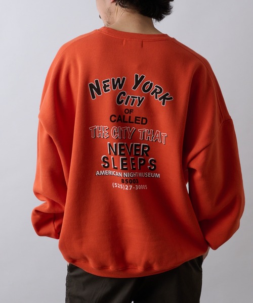 CIAOPANIC TYPY(チャオパニックティピー)の「【ZOZOTOWN限定】ユニセックスビッグシルエットクルーネックバックプリントスウェット/裏起毛(スウェット・メンズ・ライトグレー/ネイビー/オレンジ/アイボリー・M/L)」の5枚目の写真