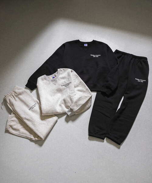 Russell Athletic（ラッセルアスレティック）の「【別注】RUSSELLATHLETIC×UR　LOGO SWEAT（スウェット・レディース・ブラック/グレー・FREE）」の5枚目の写真
